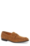 Bruno Magli Lastra Unlined Loafer In Cognac Suede