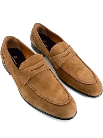 BRUNO MAGLI SILAS SUEDE PENNY LOAFERS