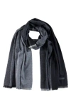 Bruno Magli Silk & Cashmere Blend Scarf In Black