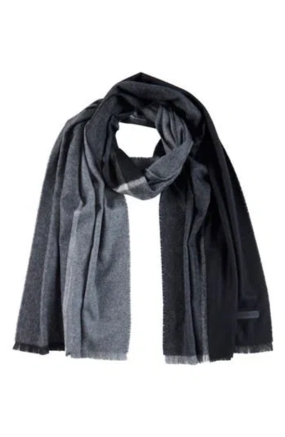 Bruno Magli Silk & Cashmere Blend Scarf In Black