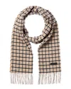 Bruno Magli Silk & Cashmere-blend Scarf In Brown