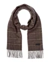 Bruno Magli Silk & Cashmere-blend Scarf In Brown