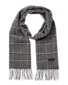 Bruno Magli Silk & Cashmere-blend Scarf In Gray