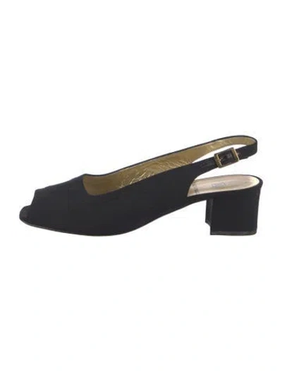 Pre-owned Bruno Magli Slingback Pumps In Blue