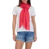 Bruno Magli Solid Fringe Scarf In Pink