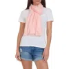 Bruno Magli Solid Fringe Scarf In Pink