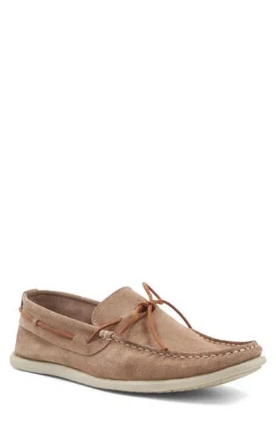 Bruno Magli Starboard Boat Shoe In Taupe Suede