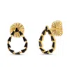 Bruno Magli Stefania Gold Earrings, Nera In Gold