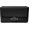 Bruno Magli Stella Leather Clutch Crossbody In Black