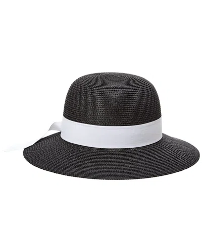Bruno Magli Straw Sun Hat In Black