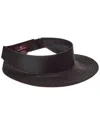 Bruno Magli Straw Visor In Black