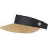 Bruno Magli Straw Visor In Red