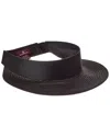 Bruno Magli Straw Visor In Black