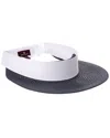 Bruno Magli Straw Visor In Blue