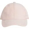 Bruno Magli Stripe Baseball Cap In Beige
