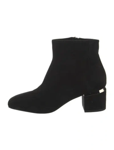 Pre-owned Bruno Magli Suede Boots In Black
