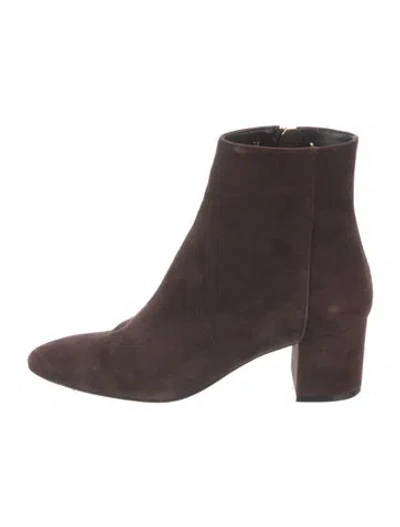 Pre-owned Bruno Magli Suede Boots In Brown