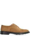 Bruno Magli Suede Brogues In Brown