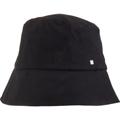 Bruno Magli Suede Bucket Hat In Black