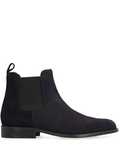 Bruno Magli Suede Chelsea Boots In Blue