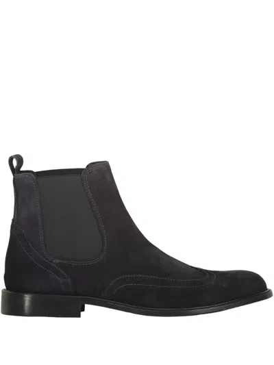 Bruno Magli Suede Chelsea Boots In Blue