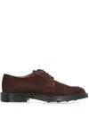 Bruno Magli Suede Lace-up Derby Shoes In Brown