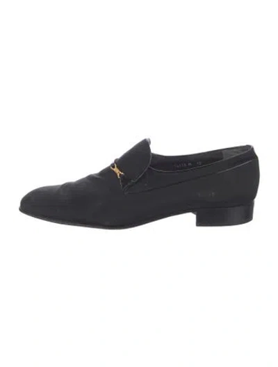 Pre-owned Bruno Magli Suede Monk Straps In Black