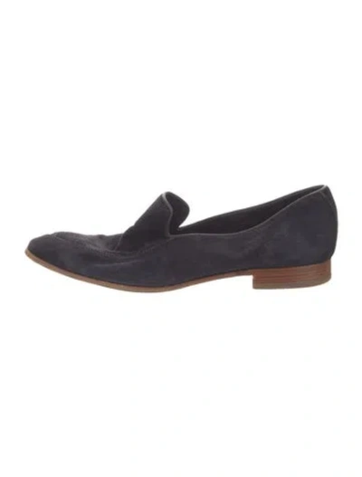 Pre-owned Bruno Magli Suede Oxfords In Blue