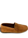 Bruno Magli Xane Mens Leather Slip On Driving Moccasins In Brown