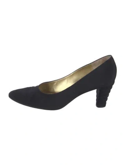 Pre-owned Bruno Magli Suede Pumps In Blue