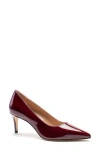 Bruno Magli Tara Pointed Toe Pump In Bordeaux Patent