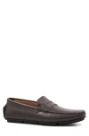 Bruno Magli Taranto Penny Loafer In Brown Tumbled