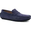 Bruno Magli Taranto Penny Loafer In Light Blue Suede