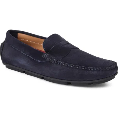 Bruno Magli Taranto Penny Loafer In Blue