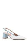 Bruno Magli Tasa Square Toe Slingback Pump In Blue
