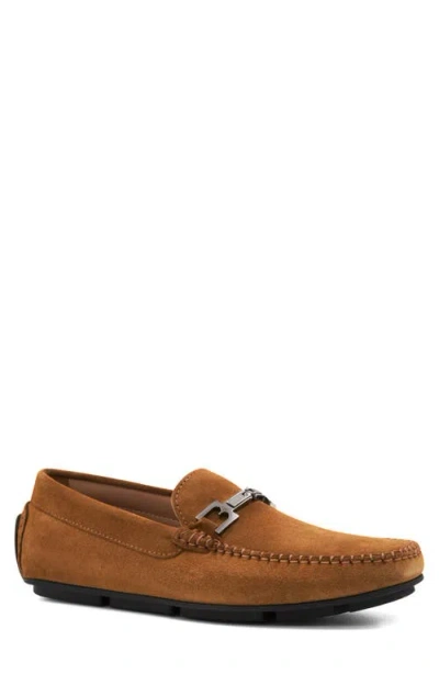 Bruno Magli Taso Bit Driving Loafer In Cognac Suede