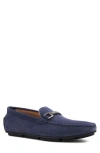 Bruno Magli Taso Bit Driving Loafer In Light Blue Suede