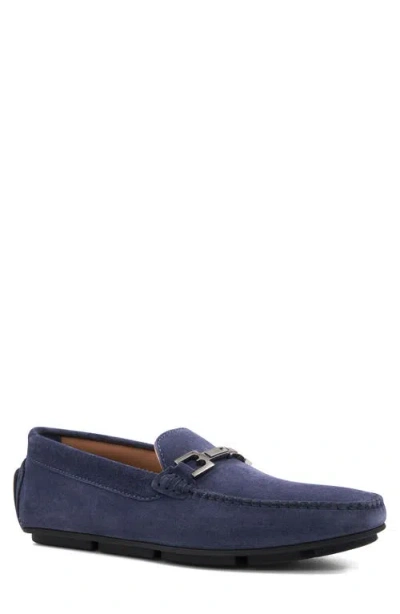 Bruno Magli Taso Bit Driving Loafer In Light Blue Suede