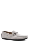 Bruno Magli Taso Bit Driving Loafer In Light Grey Suede