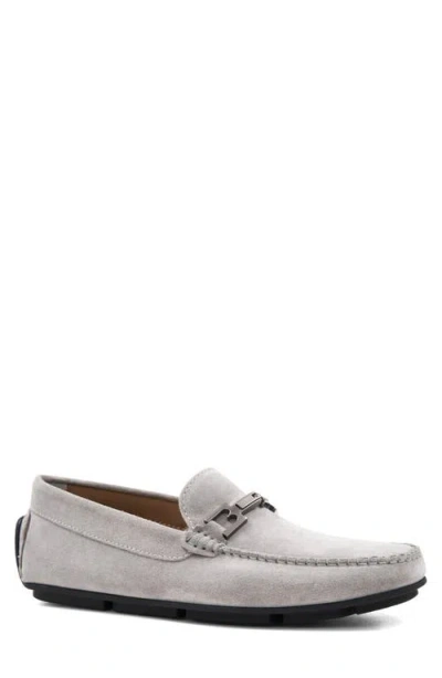 Bruno Magli Taso Bit Driving Loafer In Light Grey Suede