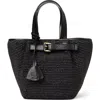 Bruno Magli Tessa Mini In Black Straw