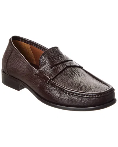 Bruno Magli Tonio Leather Loafer In Burgundy