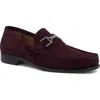 Bruno Magli Trieste Bit Loafer In Bordeaux Suede