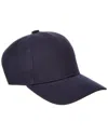 Bruno Magli Twill Baseball Cap In Blue