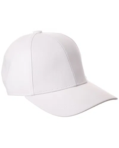 Bruno Magli Twill Baseball Cap In Green