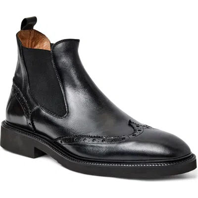 Bruno Magli Vespa Wingtip Chelsea Boot In Black