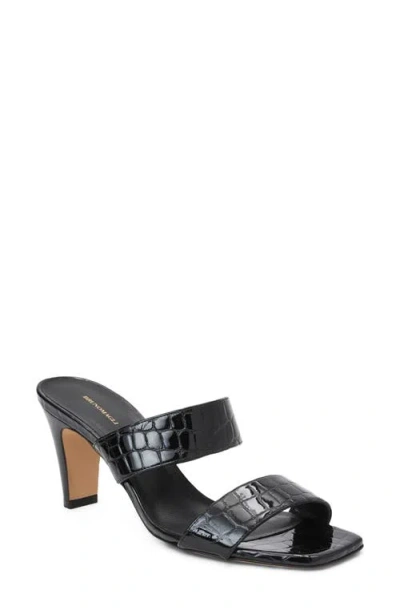 Bruno Magli Vezza Embossed Slide Sandal In Black