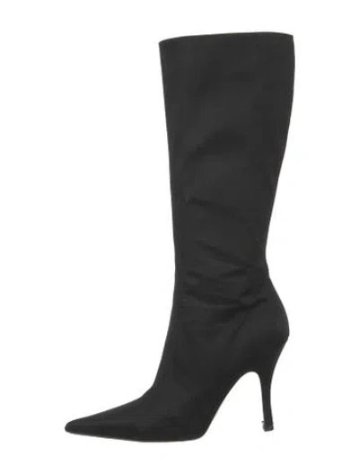 Pre-owned Bruno Magli Vintage Leather Boots In Black
