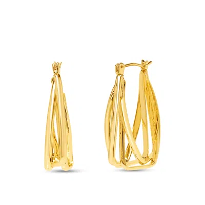 Bruno Magli Vittoria Gold Hoop Earrings