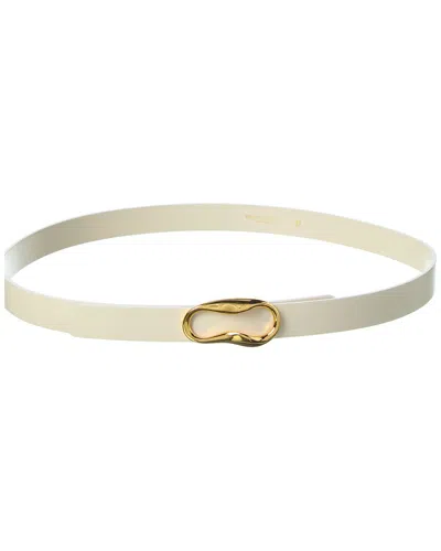 Bruno Magli Viviana Leather Belt In Gold
